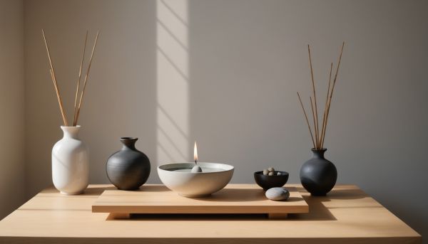 Créer un autel de méditation zen et épuré
