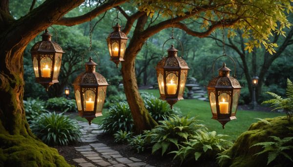 Les lanternes en cuivre pour une ambiance magique